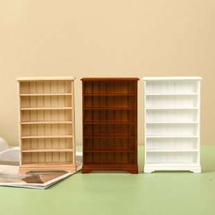 1:12 Doll House dollhouse Mini Bookcase Furniture Model 6-Layer Floor Storage Rack Storage Rack Crafts