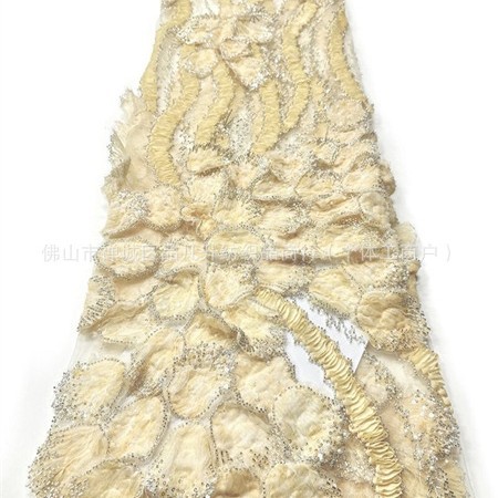industria pesada tridimensional con cuentas bordadas Gaoding hermosa cena de fiesta mitzvah vestido de moda tela