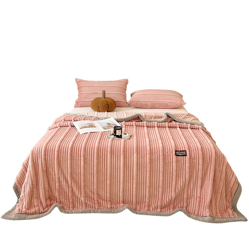 Mantras de peluche de conejo gruesas mantas de cabello largo mantas de oficina mantas de siesta de invierno mantas de sofá mantas de alto nivel