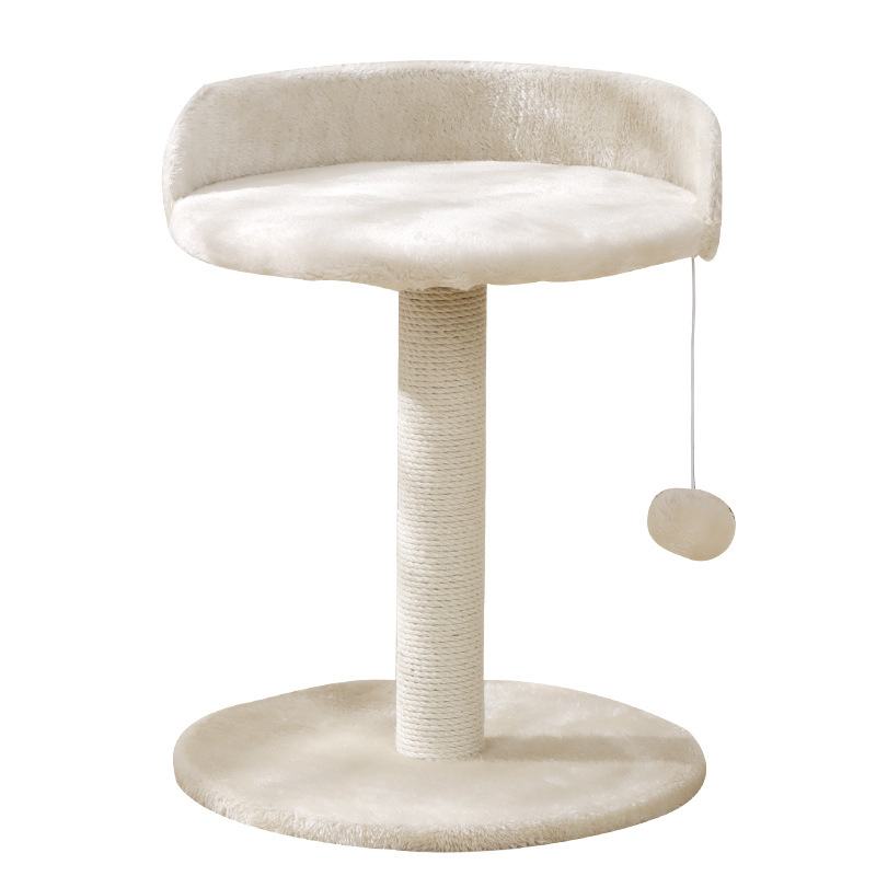 Venta al por mayor de nido de gato pequeño de doble capa, puente de arco, tablero de agarre de gato, juguete de nido de gato integrado, columna de garra de gato de sisal, productos que no ocupan tierra