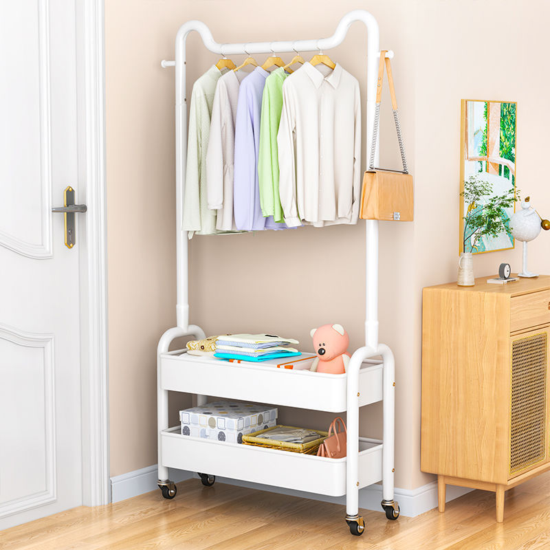 New product freestanding clothes rack, bedroom room wardrobe hanger, dormitory indoor student clothes drying rack