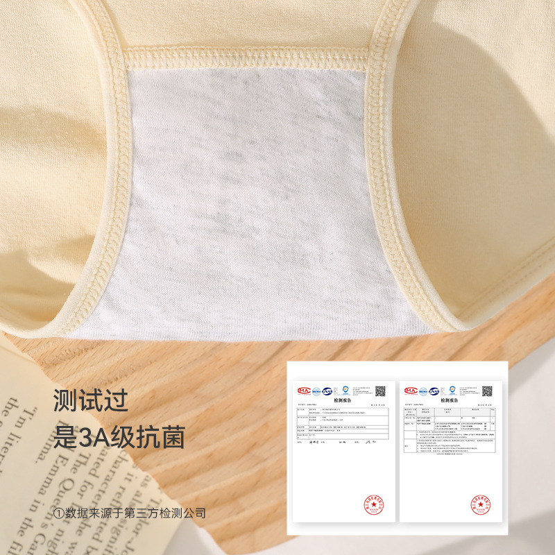 Ropa interior fisiológica, período menstrual antibacteriano de algodón puro para mujer, período menstrual, cintura alta, ensanchamiento, anti-fugas, ropa interior de seguridad especial para tía, mujer