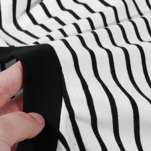 Heavyweight spring and autumn striped long-sleeved T-shirt, soft, simple and versatile, sea soul shirt, inner layering shirt, men and women couples