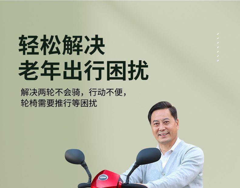 New Model of Electric Four-Wheeler for the Elderly, Lightweight and Foldable, a Home-Use Mobility Aid for Disabled People