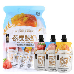 Yisha Fruit Oat Yogurt Jelly, Multi-Flavor Kids' Drinkable Juice, Fat-Free Snack Jelly