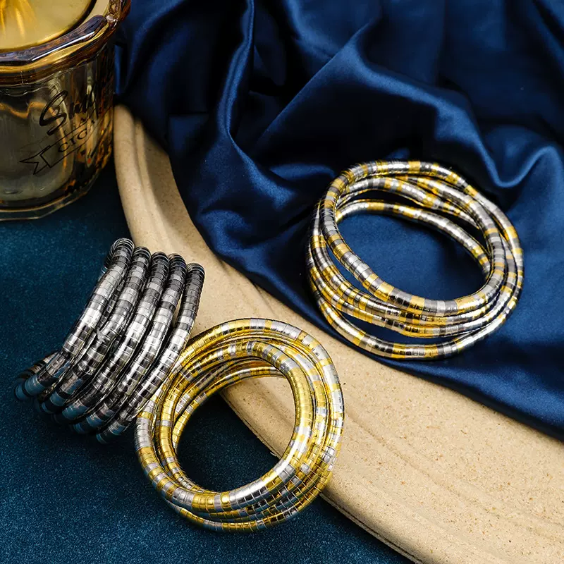 欧美跨境个性随意扭摆缠绕蛇形设计可调节高级感女项链项圈饰品