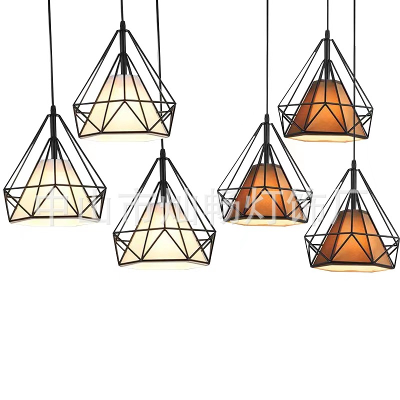 Estilo industrial nórdico personalidad creativa simple restaurante moderno Hotpot Bar Bar Barbería Landelier de cabeza única