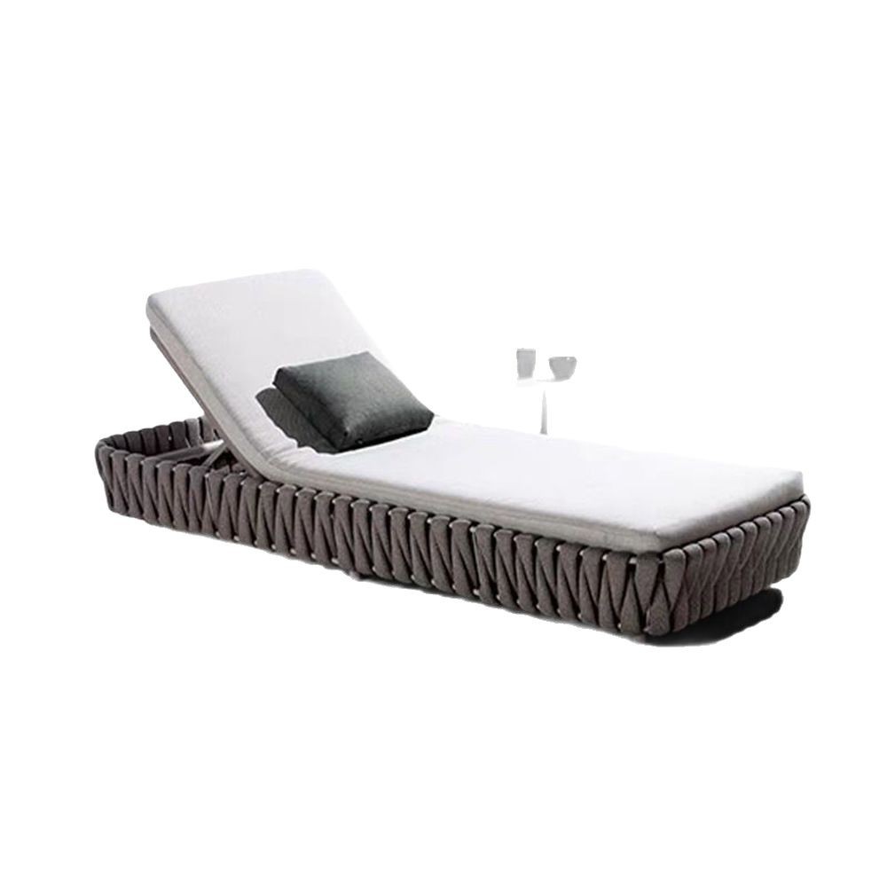 Cama al aire libre Patio Playa Villa B & B Hotel Diseñador Bed Cama Creativo Estilo nórdico Ratán Piscina Tumbona