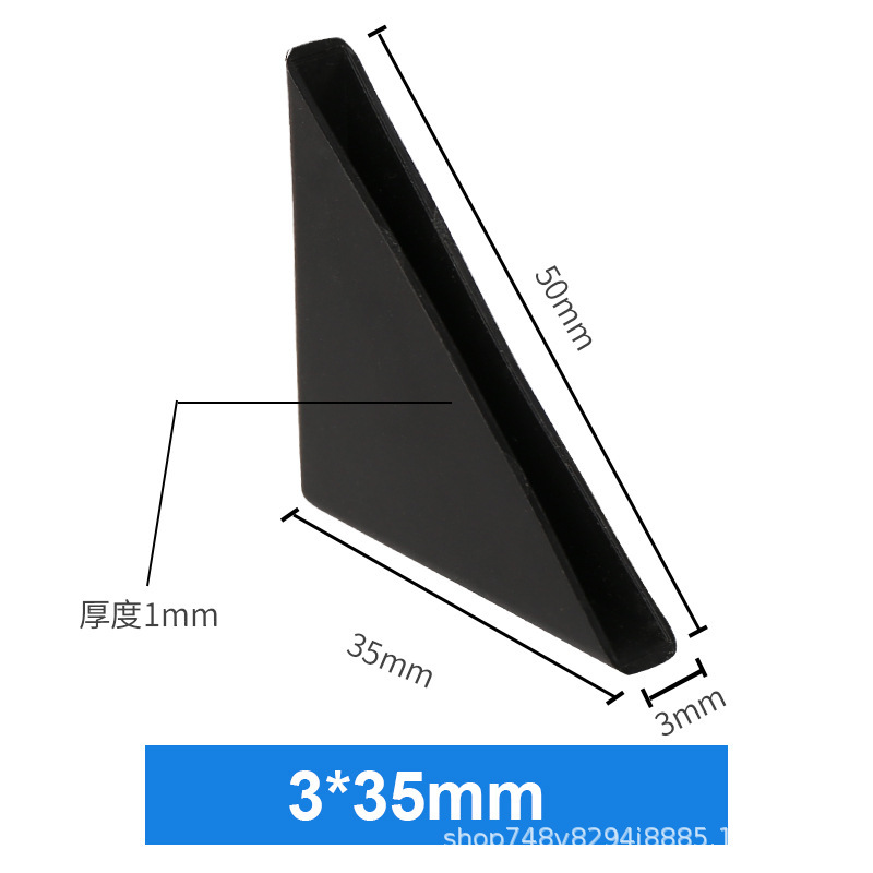 Embalaje de muebles triángulo anticolisión protección de esquina de plástico vidrio mármol protección de esquina de plástico fabricante