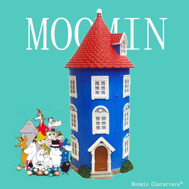 핀란드 MOOMIN 작은 지방 하우스 홈 액세서리 거실 창조적 인 돼지 저금통 하우스 다기능 장식 MOOMIN