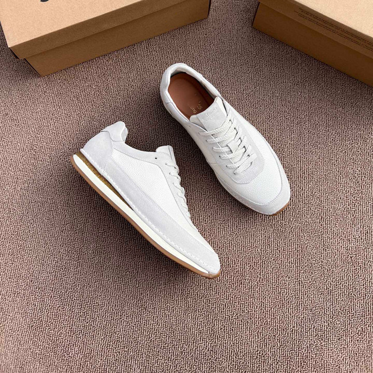 Qile men's top layer lace up flat bottomed frosted cowhide inner outer full leather comfortable and fashionable color_voghion.com