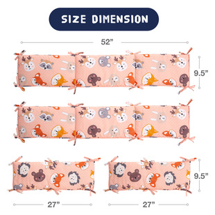 Foreign Trade Crib Bumper Amazon Christmas Reindeer Children's Anti-Collision Bed Bumper Anti-Bump Fence Cross-Border Export Bedding