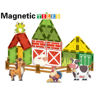Cross-Border Animal Magnetic Children's Early Education Enlightenment Toys Magnetic Sheet Building Blocks Nature Color Window Magnetic Magnetic Sheet