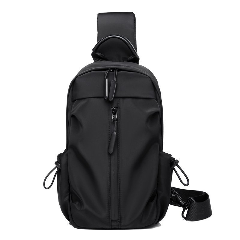 Mochila para hombre nuevo bolso casual multifuncional en el pecho USB viaje de negocios bolso crossbody bolsa de hombro de moda de tela Oxford