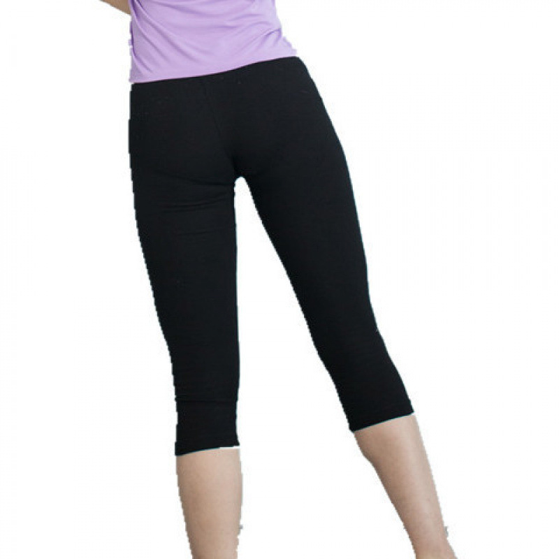 Pantalones de baile nueve pantalones de baile para adultos, pantalones de entrenamiento de ballet, pantalones de entrenamiento elásticos negros, comercio exterior