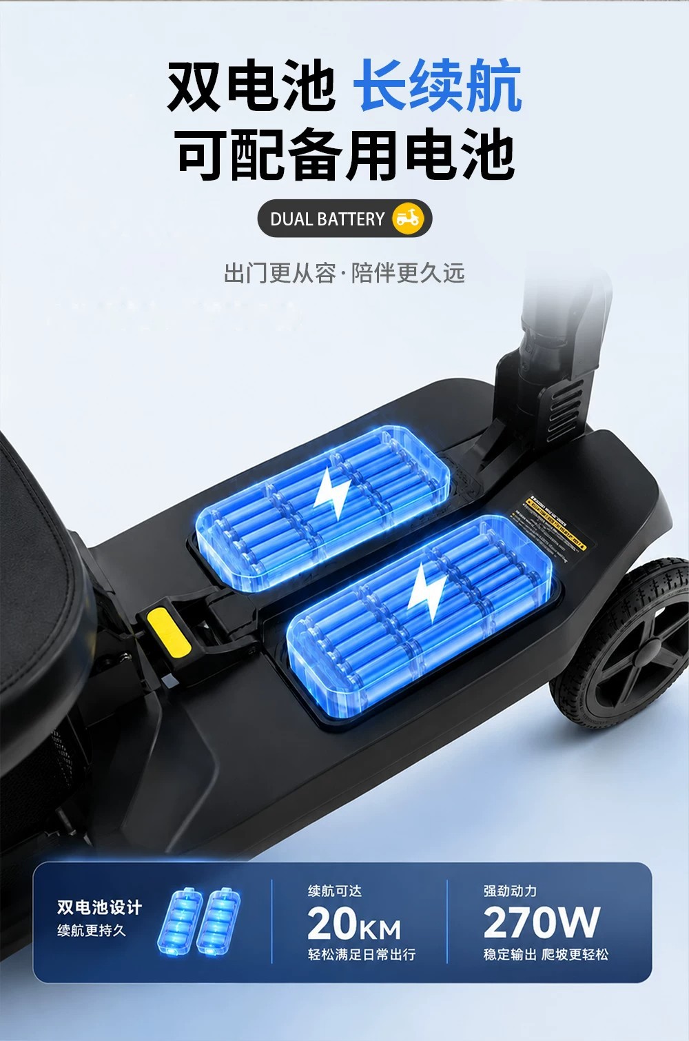 Manufacturer's new electric four-wheeled vehicle is a foldable electric scooter for home use, suitable for the elderly, and can be taken on the subway and airplane
