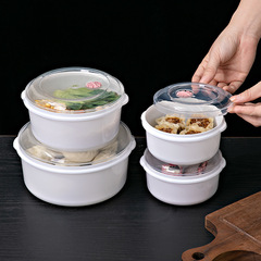 電子レンジ専用碗加熱可能弁当箱蓋付きサラリーマンラーメン碗スープ碗透明プラスチック保存箱
