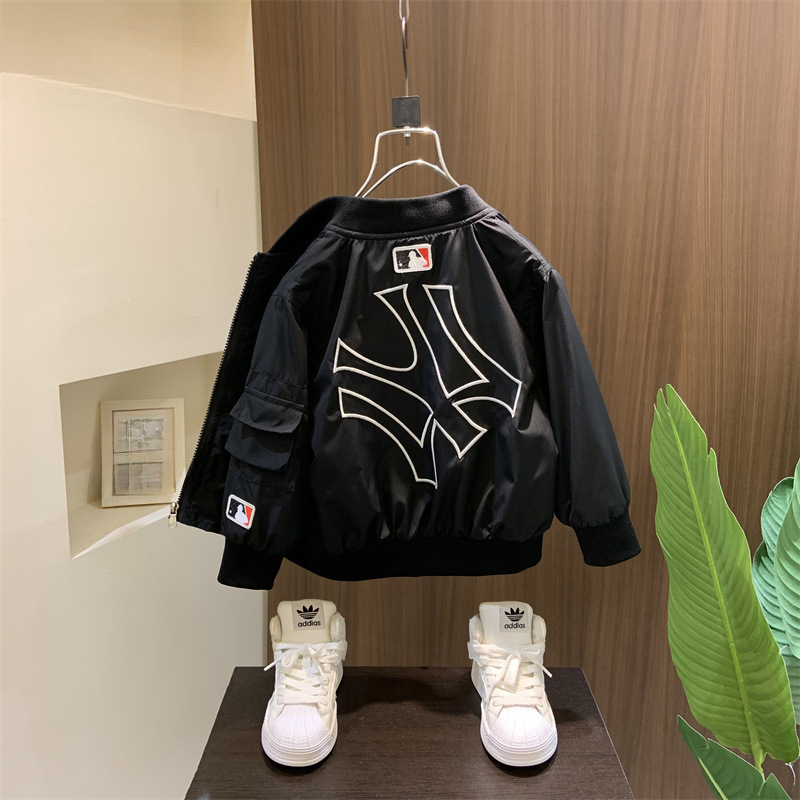 Children's clothing boy's jacket spring and autumn style cool children's autumn clothes handsome baseball suit baby autumn fashionable thin jacket