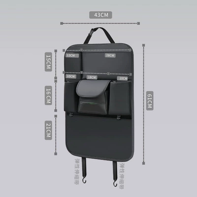 Dining Table Style Car Seat – Chair back anti-kick pad - new-model-without-dining-table-black-large-size-6043