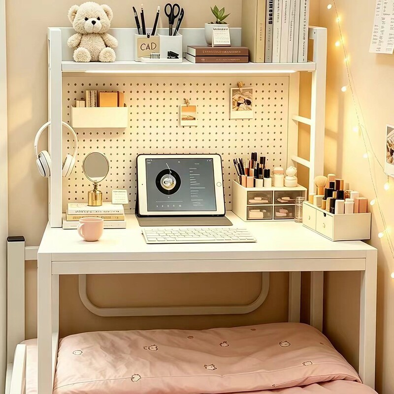 University Dormitory Bed Desk with Perforated Board, Integrated Upper and Lower Bunk Universal Desk, Dormitory Lazy Laptop Desk University Dormitory Bed Desk with Perforated Board, Integrated Upper and Lower Bunk Universal Desk, Dormitory Lazy Laptop Desk