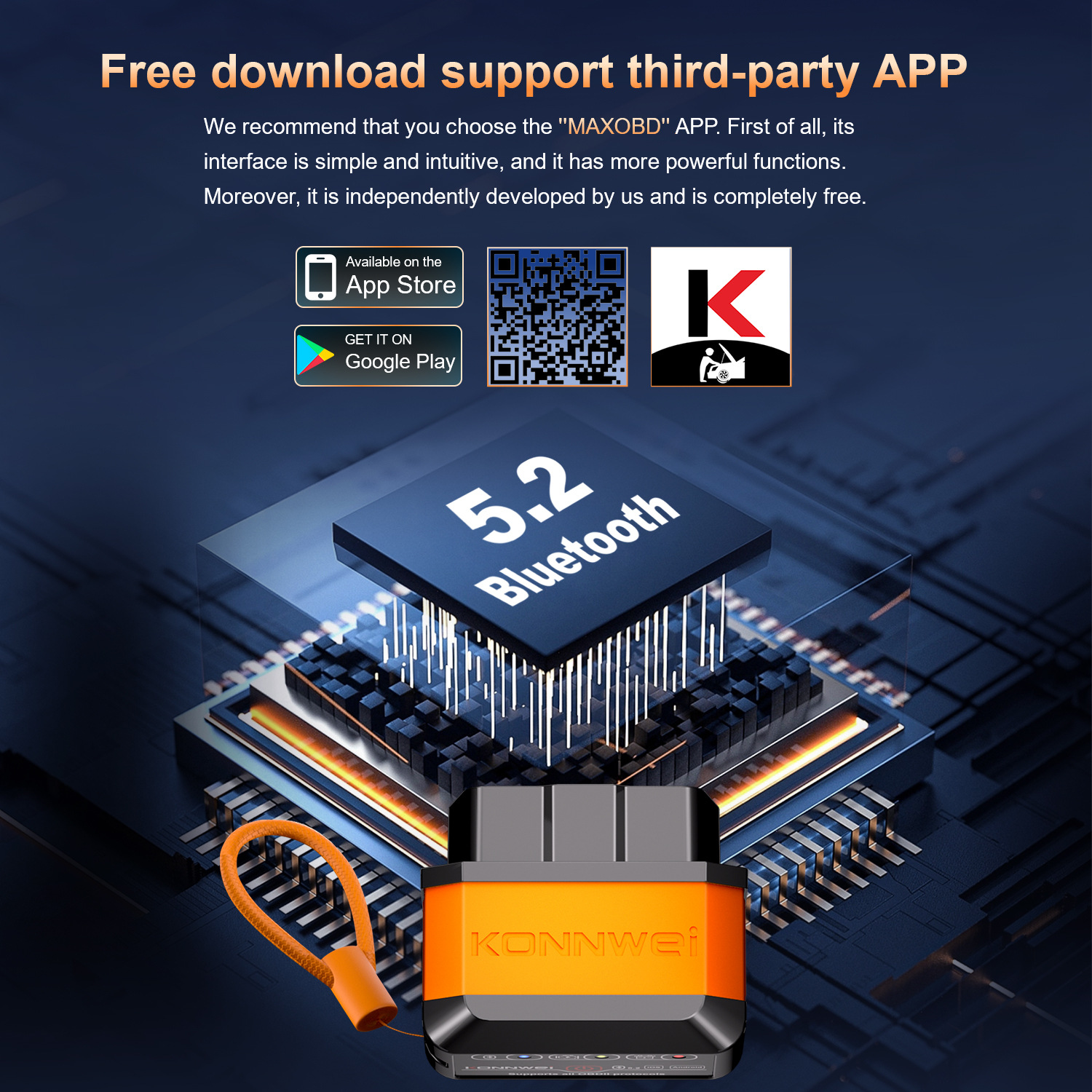 KW905蓝牙4.0 5.0安卓IOS双模OBD汽车故障诊断诊断仪扫描仪检测仪