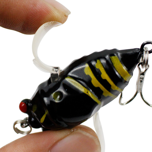 Hunting height, bionic cicada lure, bionic fake bait, insect water surface system, popa cicada cross-border lure, bionic hard bait
