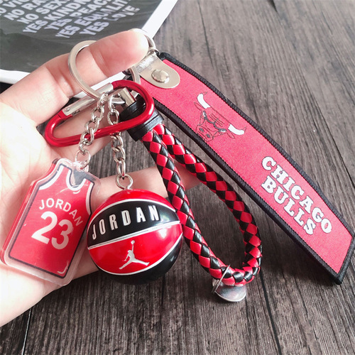 Basketball Keychain Bag Hook Kobe James Curry Owen Durant Jordan Accessory Student Gift