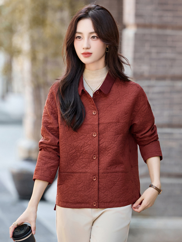 休闲夹克外套女短款秋季2025新款小个子气质减龄百搭衬衫翻领上衣|undefined