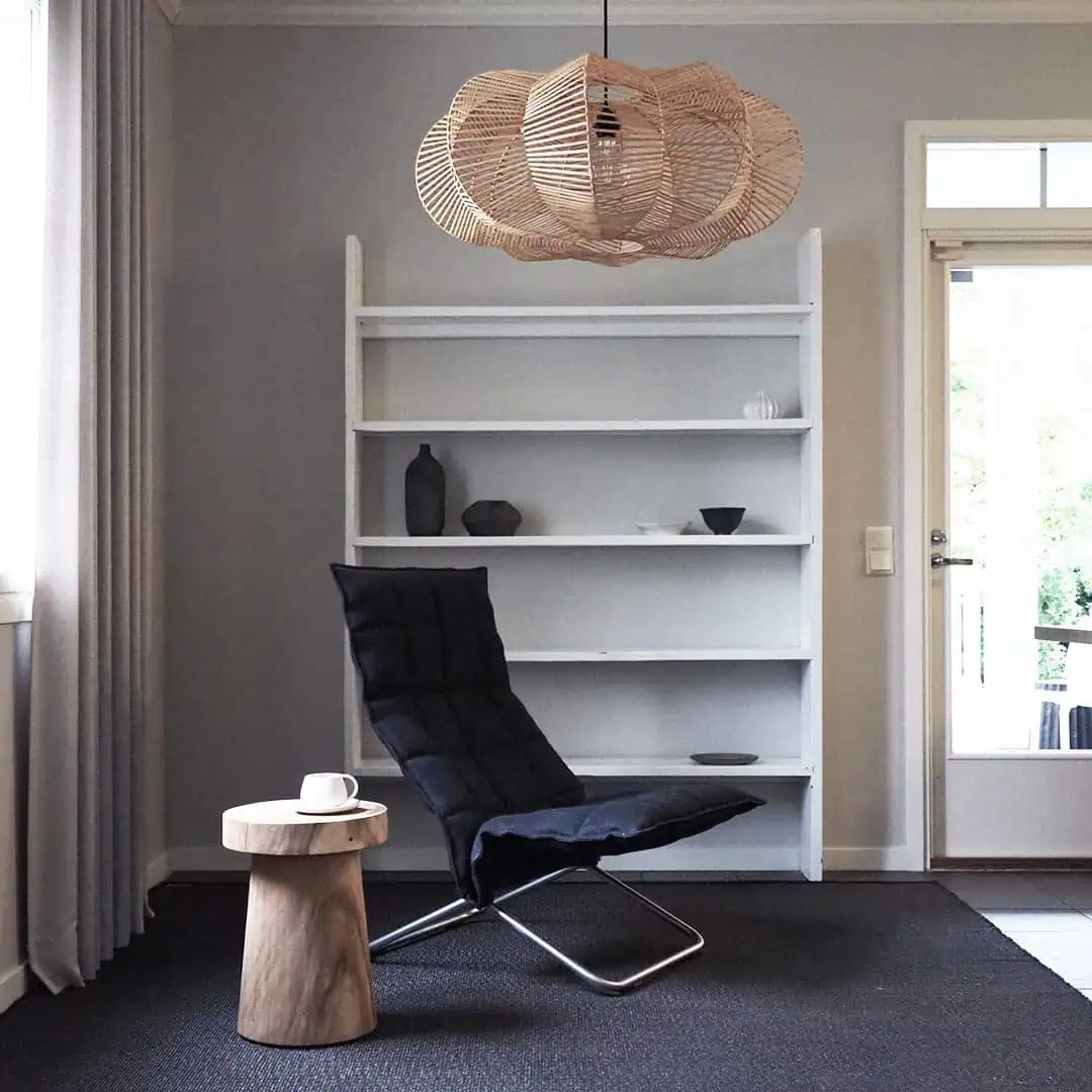 Ovejas de madera Estilo nórdico araña vintage ratán lámpara restaurante Bar Café creativo hecho a mano natural ratán lámpara