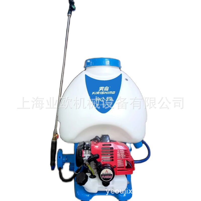 雾岛3WZ-25A机动背负式喷雾器国产动力、雾岛背负式动力喷雾机25L