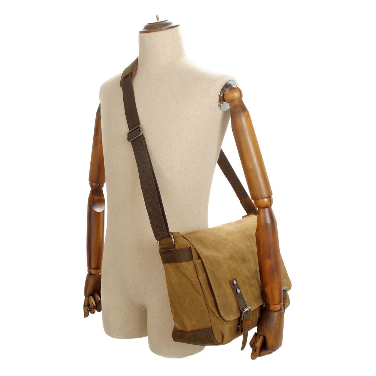 Muchuan men's shoulder bag casual canvas men's bag messenger bag vintage canvas bag computer bag one-piece delivery