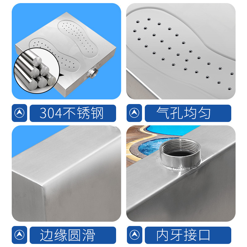 Acero inoxidable pie masajeador saludable rociadores burbuja cadera piscina hidroterapia piscina baño Fuente de la fábrica