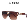 Fashionable glasses solar-powered, retro sunglasses suitable for men and women, European style