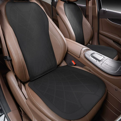 Four Seasons Pad – universal nappa leather ventilated and breathable - ultra-thin-and-breathablebackrest-single-piece-noble-black-clean-labelno-logo