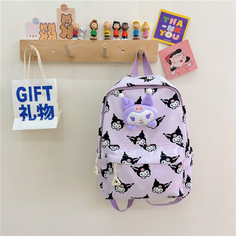 2024 verano nuevos niños de dibujos animados impreso tela Oxford mochila lindo accesorios kindergarten bebé mochila