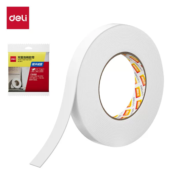 30411EVA foam double-sided tape 18mm*5y*2.5mm (white) (1 roll/bag)