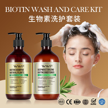 WWP亚马逊TK爆款跨境生物素洗发水香水味持久留香Shampoo洗护套装