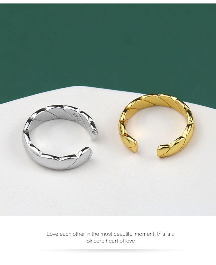 Hip Hop Retro Twist Ring Womens Simple Fashion Ins Cold Style Switchable Index Finger Ring Temperament Wild Hand Jewelrypicture5
