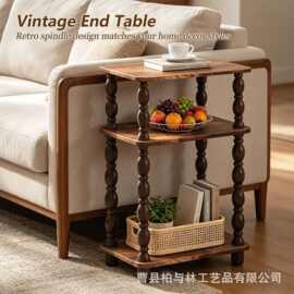 源头工厂创意边桌厨房餐边柜收纳展示三层置物架落地卧室客厅茶桌