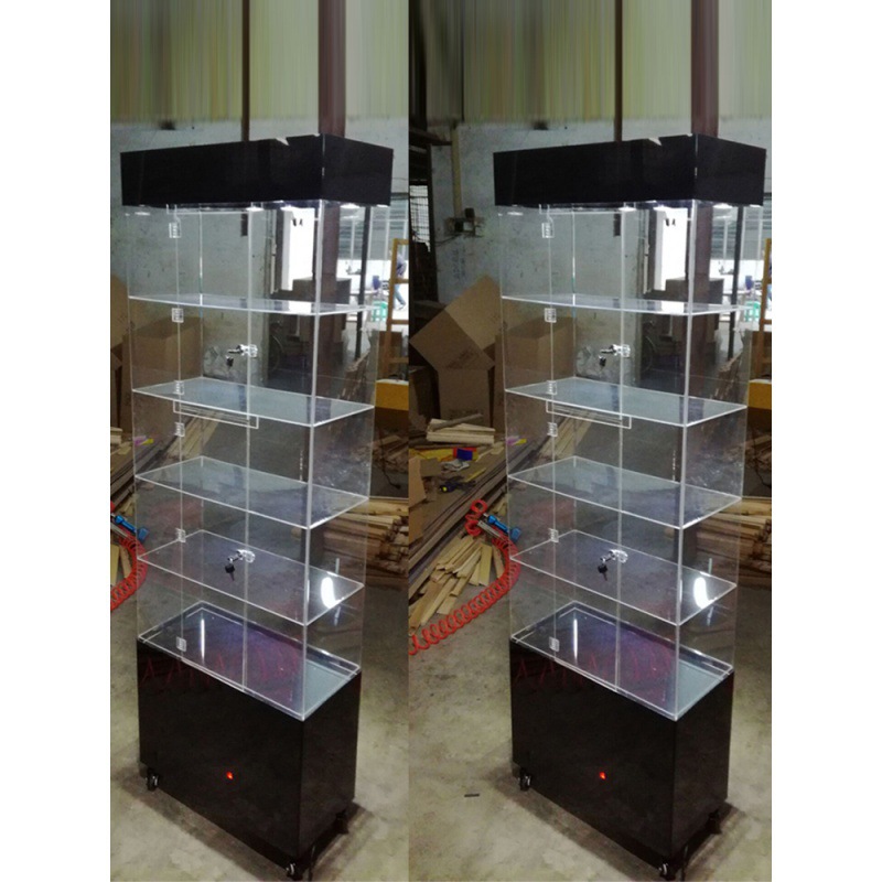 化妆品玻璃礼品手办样品模型首饰品产品牙科口腔玩具亚克力展示柜