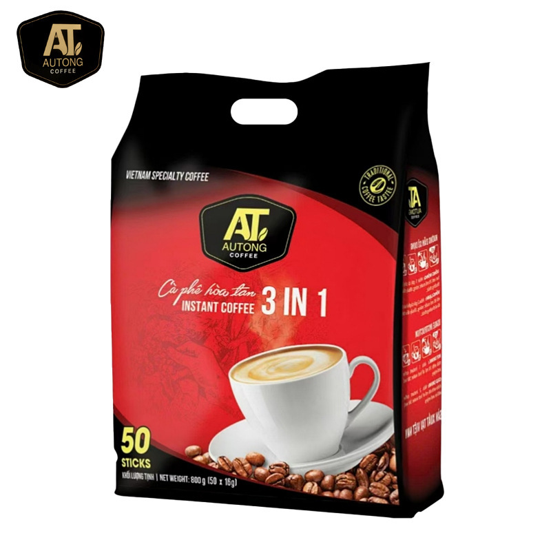 Vietnam Imported Zhongyuan at Coffee Original Three-In-One Instant Fragrant Coffee 800g Packed with 50 Bags Vietnam Imported Zhongyuan at Coffee Original Three-In-One Instant Fragrant Coffee 800g Packed with 50 Bags