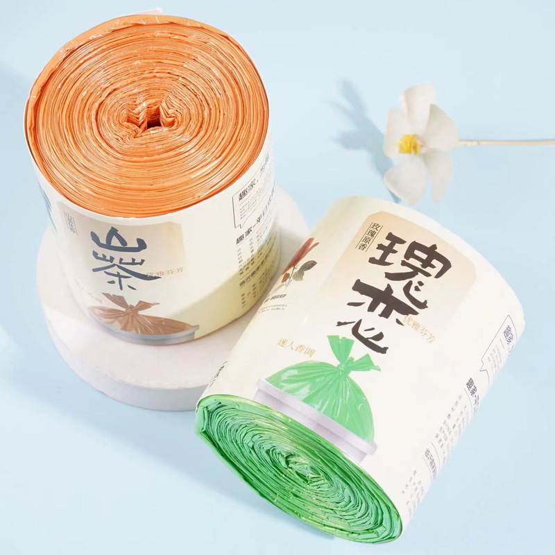 Jiemesen フラット口かわいい厚みのあるゴミ袋黒防水手頃な価格のビニール袋 45*55 センチメートル工場直販|undefined