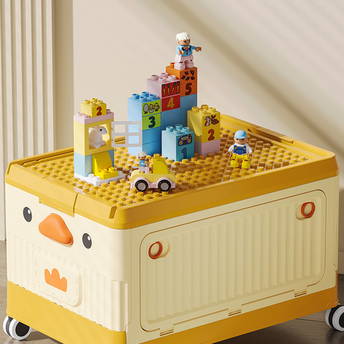 儿童玩具收纳箱筐家用储物盒大容量装宝宝衣服零食塑料整理架箱子