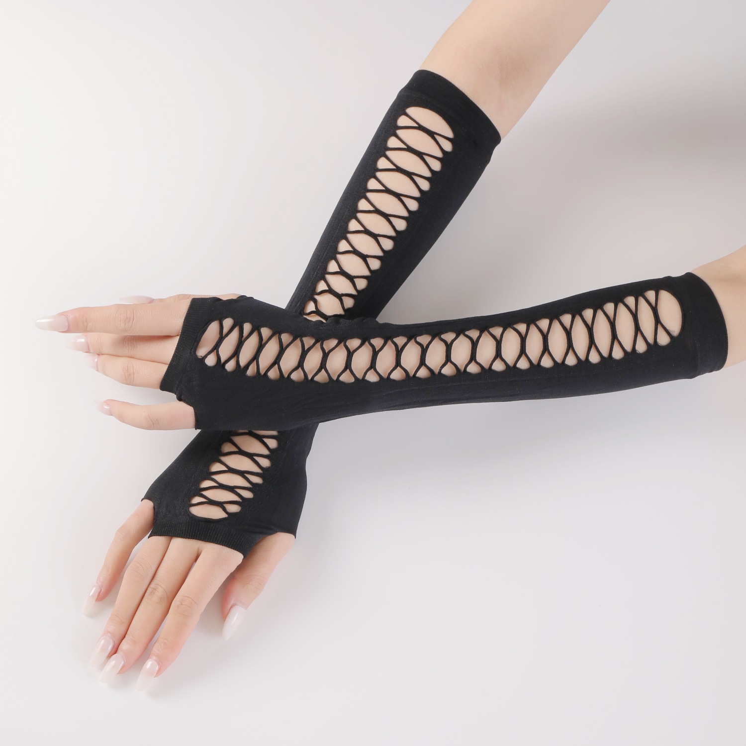 Sommer neuer Sonnenschutz für Männer und Frauen, durchstochene Löcher, ausgehöhlte Persönlichkeit, modische Handschuhe, Nachtclub_voghion.com