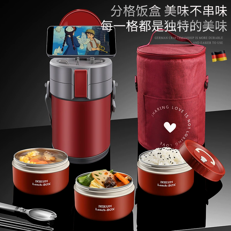 Thermos, extra-long capacious lunch box for elementary school students stainless steel, Germany