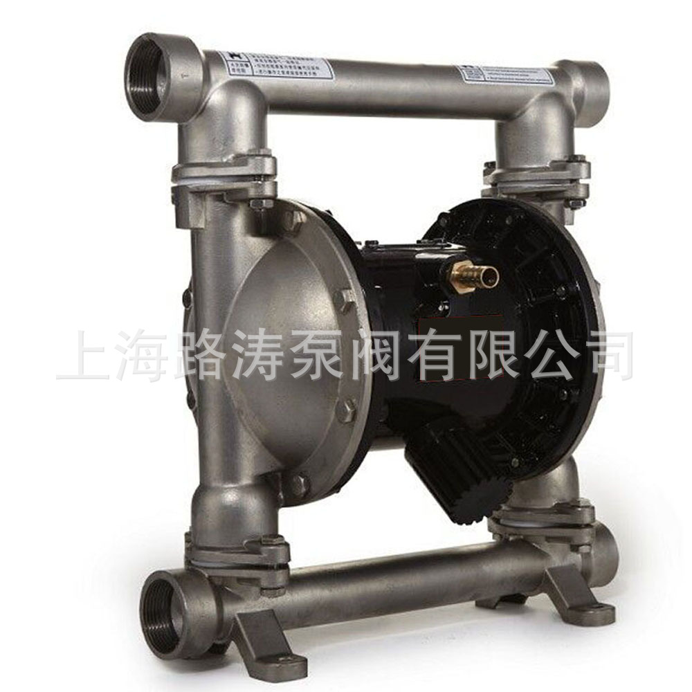 供应QBY3-80 100PF不锈钢304四氟膜隔膜泵QBY3-80PF气动隔膜泵