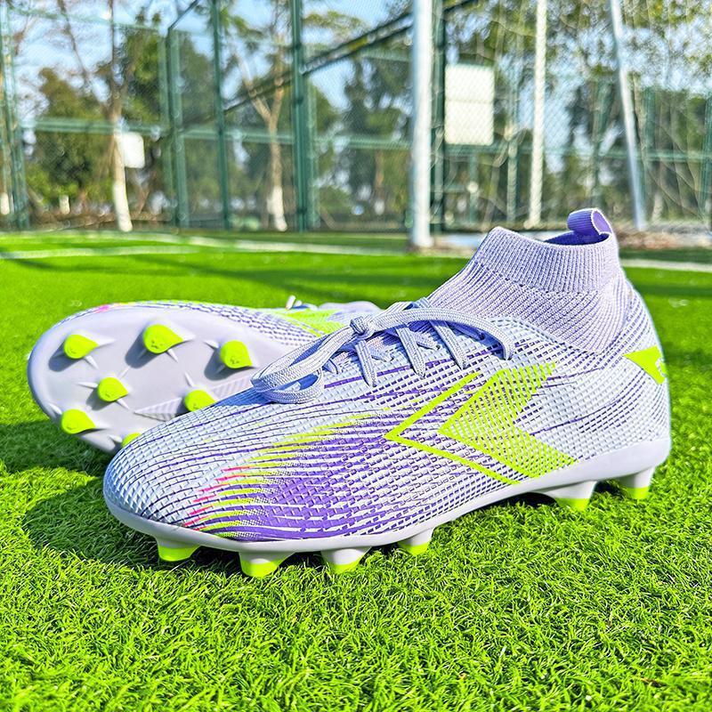Cross-Border High-Top With TF Artificial Turf, Leather Football Men And Women, AG Long Spikes For Competition, Student_voghion.com