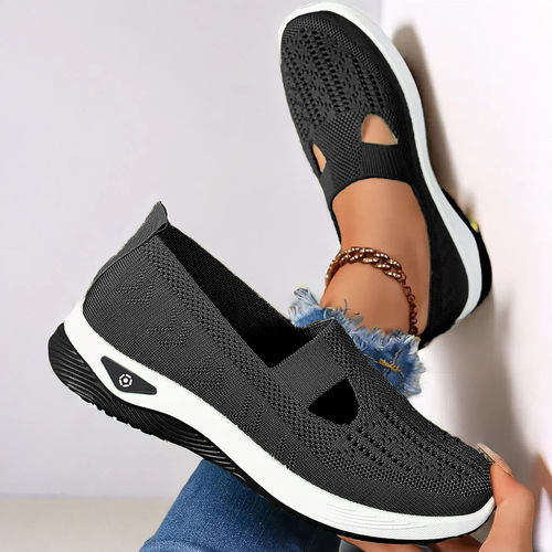 Middle-aged and elderly mother's shoes casual cross-border comfortable mesh shoes breathable women's 2026 women's shoes soft-sole single-layer shoes autumn