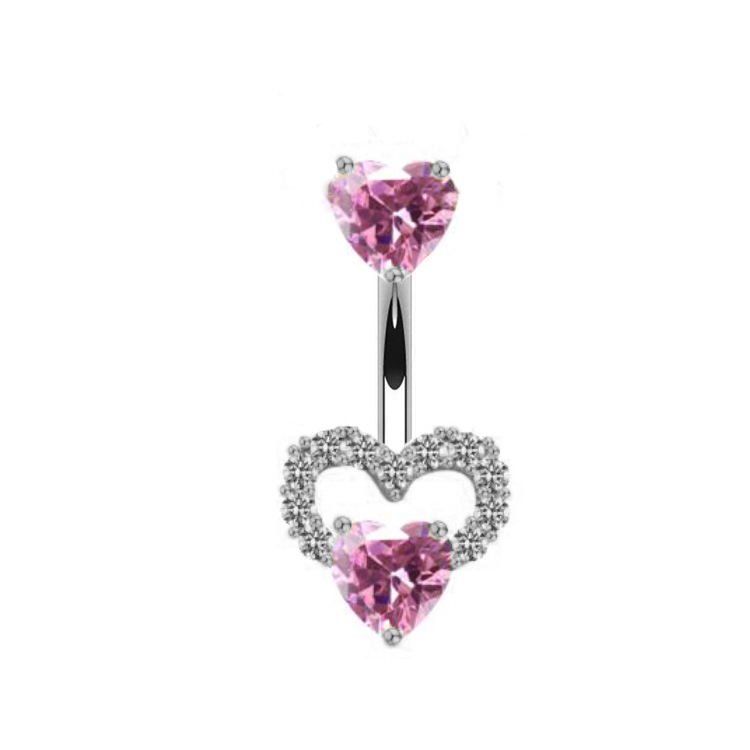 7g Weight Belly Ring Classification 1 Piece Quantity Holiday, Party Occasion 304 Stainless Steel, 316L Stainless Steel , Copper Material Heart Shape Pattern All Seasons Season Unisex Gender Streetwear Style Waterproof Non Tarnish, Surgical Steel, Plating Craft 1 Piece 304 Stainless Steel 316L Stainless Steel Copper Belly Rings Heart Shape Waterproof Non Tarnish Surgical Steel Unisex 4