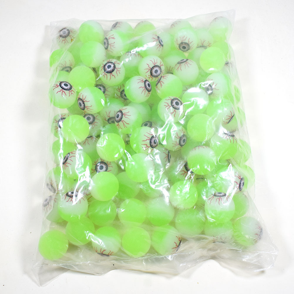 30mm Grün Leuchtende Magische Auge Elastische Kugel Fluoreszierende Halloween Spielzeug display picture 4